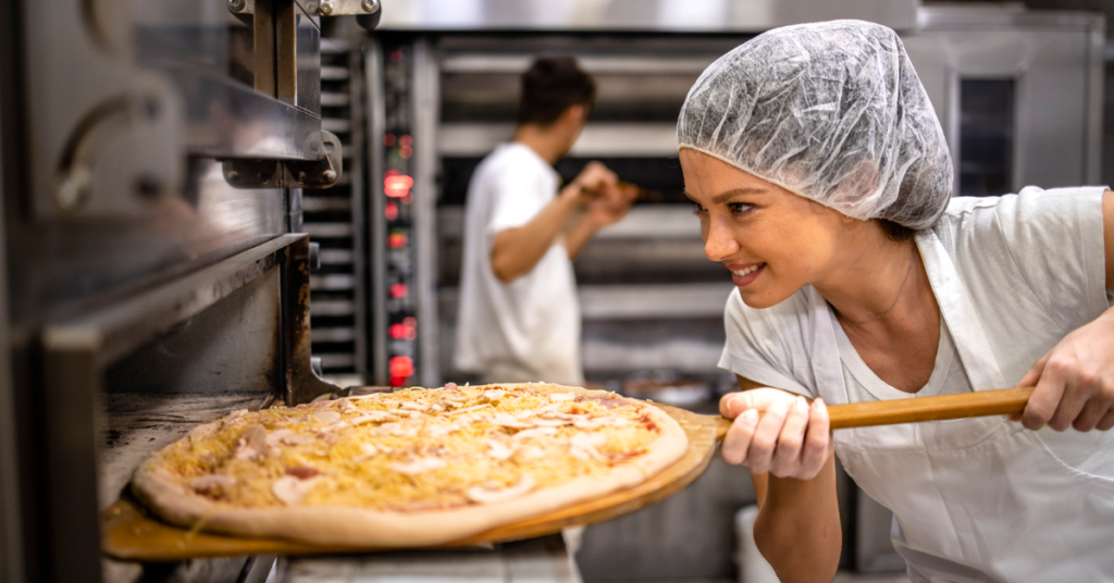 hairnets in kitchen