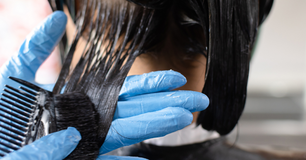 nitrile gloves hair dye