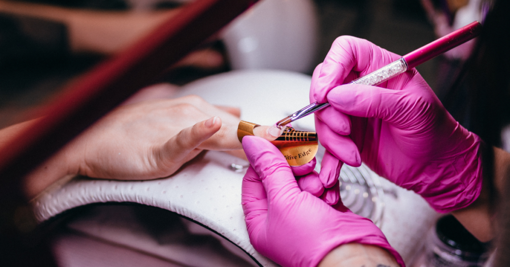nitrile gloves manicure
