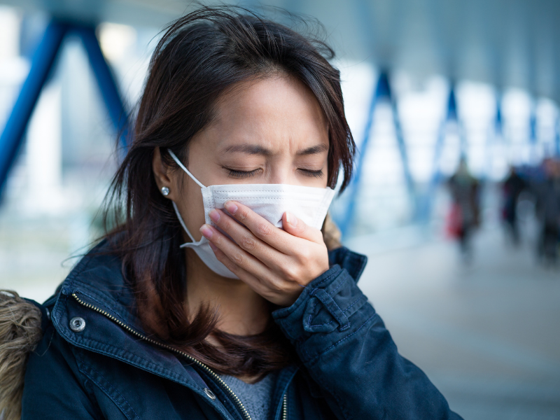 mask up when sick